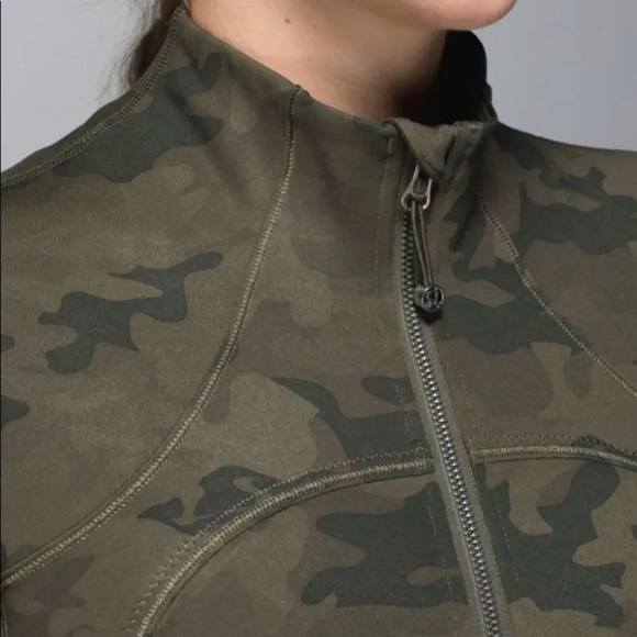 Lululemon Green Camo Forme Jacket Green Size 2 - Picture 5 of 10